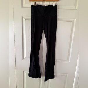 High-Waist Black Boot Cut Women's Pants